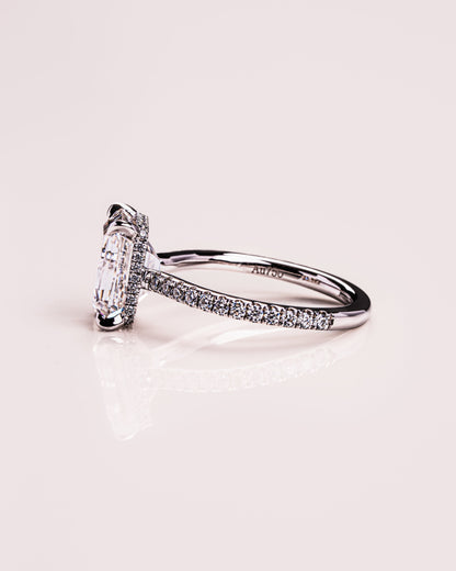Jasmine (with Pavé) - Emerald | Silver
