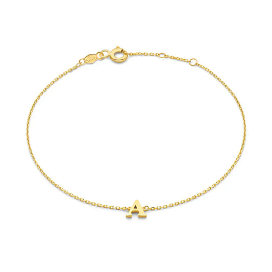 Vita Signa Initial Bracelet | Gold