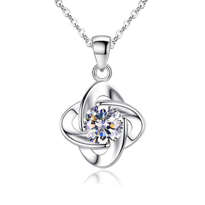 Seren Clover Loop Set | White Gold