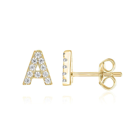 Initial Earring 1pc | Gold