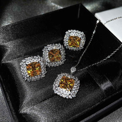 Caelith Verdane Blue Set | White Gold