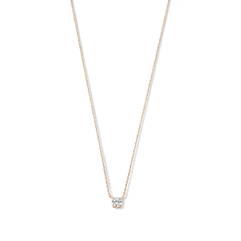 Cléa Moissanite Stone Necklace | Gold